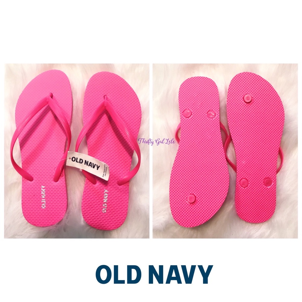 Pink Old Navy Flip flops